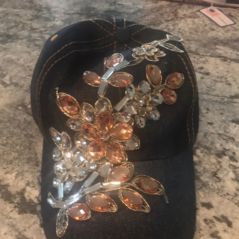 Gemstone Embellished Cap